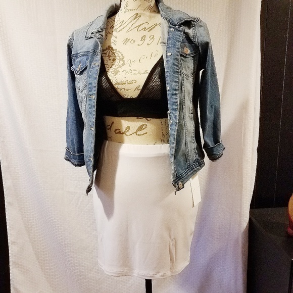 NWT  Leith white bodycon mini skirt !!! - Picture 8 of 8
